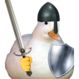 Bird Knight Sword Shield emoji