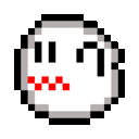 8bit Boo emoji