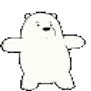 Ice Bear Dance emoji