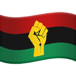 Pan African Flag Fist emoji
