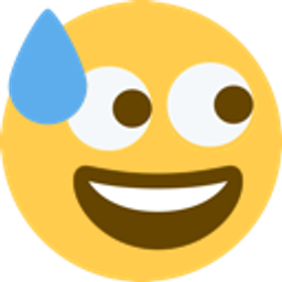 Nervous Sweat emoji