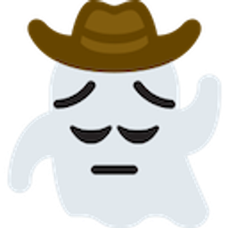 Ghost Pensive Cowboy emoji