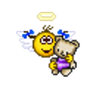 Angel W Teddy Bear emoji
