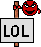 Lol Sign Upside Down emoji