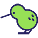 Superkiwirainbow emoji