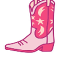 Cowboy Boot Pink Jam emoji