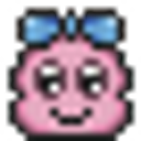 Knuddels Sparkle Eyes Girl emoji