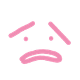Pinksadface emoji