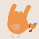 Rocking Hand Turkey emoji
