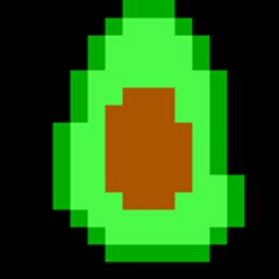 Avocado Pixelfruit emoji