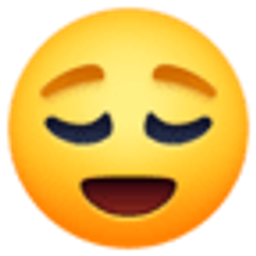 Relieved emoji