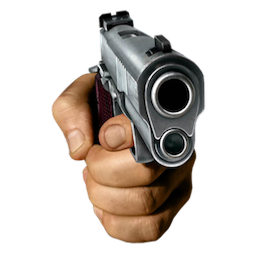 Gun Pointing Right emoji