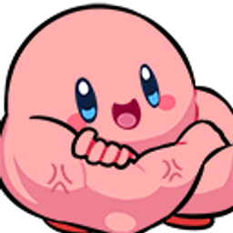 Kirby Flex Muscle emoji