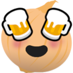Onion With Beer Eyes emoji