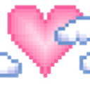 Clouds Heart emoji