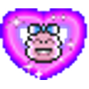 Knuddels Glitter Heart Girl emoji