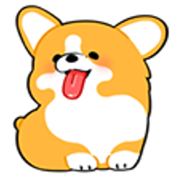 Corgi Tongue emoji