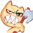 Axe Murdering Cat emoji