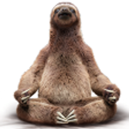 Yoga Sloth emoji