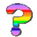 Question Rainbow emoji