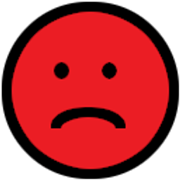 Vote No Red Sad Face emoji