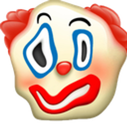 Distorted Clown emoji