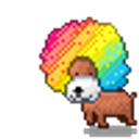 Afro Dog emoji