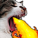 Fire Breathing Cat emoji