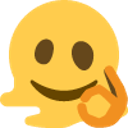 A Okay Melting emoji