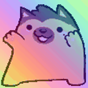 Rainbowdogparty emoji