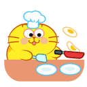 Cooking Cat emoji