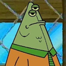 Spongebob Tough Frown emoji