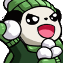 Panda Snowball Fight emoji