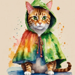 Cat With Frog Hood emoji