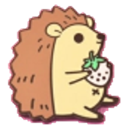 Hedgehog Eating Leaf emoji
