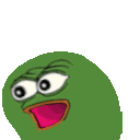 Pepe Excited Shout emoji