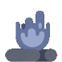 Blue Campfire emoji
