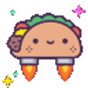 Taco Rocket emoji