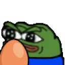 Peepoleavewithegg emoji