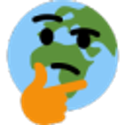 Earth Think emoji