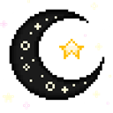 Crescent Hanging Star emoji