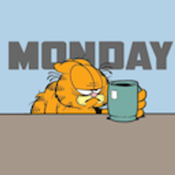 Garfield Monday emoji