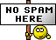 No Spam Here emoji