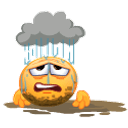 Muddy Raining emoji