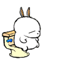 Bunny Toilet emoji
