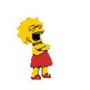 Laughing Lisa Simpson emoji