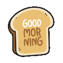 Toast Good Mornimg emoji