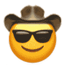 Cool Cowboy Crying Blood emoji