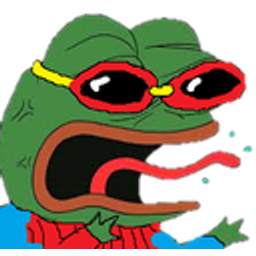 Frog Sunglasses Shock emoji
