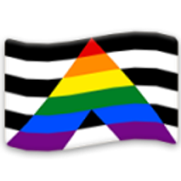 Flag Straight Ally emoji
